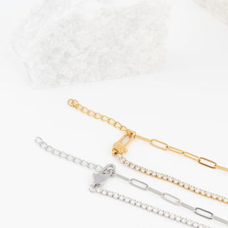 Lock Carabiner Split Chain Necklace- Studio