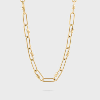 Knot Paperclip Chain Necklace- Main