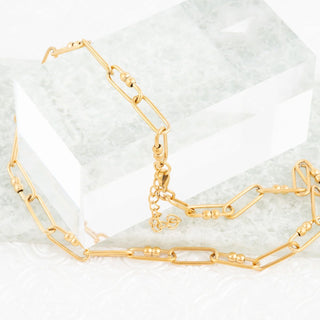 Knot Paperclip Chain Necklace- Studio
