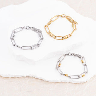 Knot Paperclip Chain Bracelet- Studio