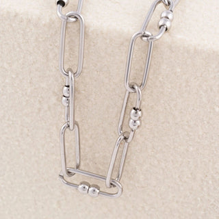 Knot Paperclip Chain Necklace- Studio