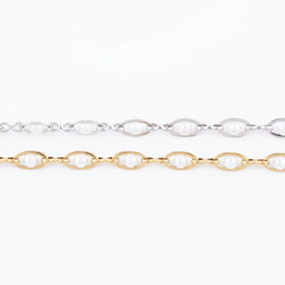 Glass Pearl Chain Necklace- Studio
