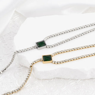 Stone Chain Lariat Necklace- Studio
