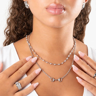 Horsebit Necklace- Model
