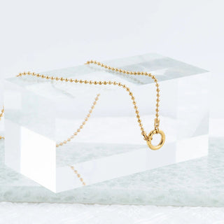 Beaded Charm Holder Necklace- Studio