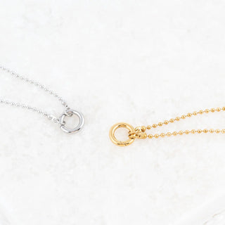 Beaded Charm Holder Necklace- Studio