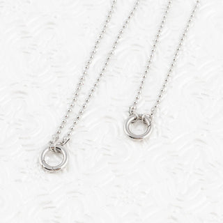Beaded Charm Holder Necklace- Studio