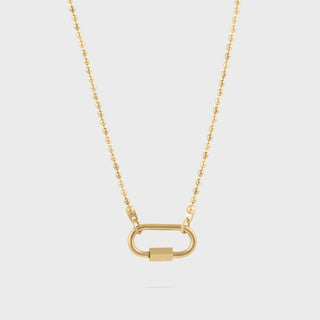 Beaded Carabiner Necklace- Main