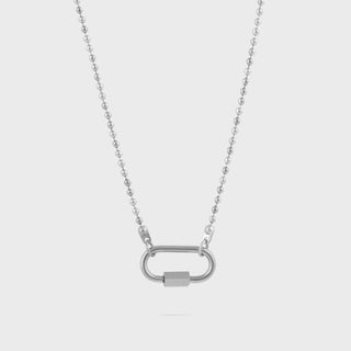 Beaded Carabiner Necklace- Main