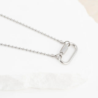 Beaded Carabiner Necklace- Studio