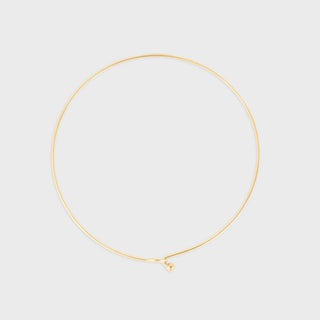 Charm Holder Lock Collar Necklace- Main