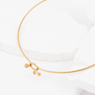Charm Holder Lock Collar Necklace- Studio