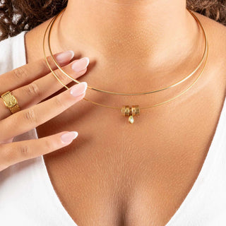Locking Collar Necklace- Model