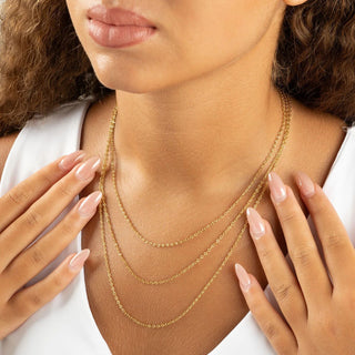 14K Gold Filled PLUS™ Crimped Oval Link Chain Necklace
