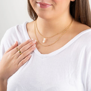 14K Gold Filled PLUS™ Crimped Oval Link Chain Necklace