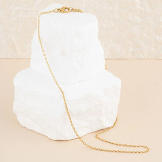 14K Gold Filled PLUS™ Crimped Oval Link Chain Necklace