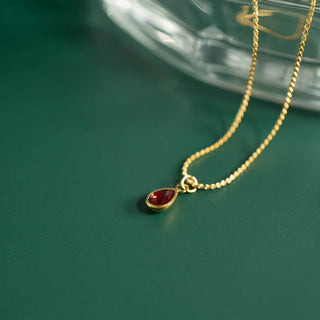 Teardrop Birthstone Charm