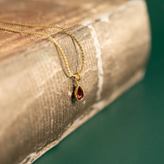 Teardrop Birthstone Charm