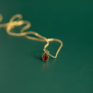 Teardrop Birthstone Charm