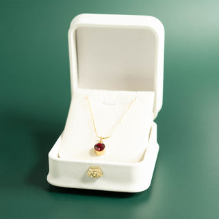 Round Birthstone Charm