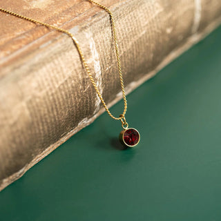 Round Birthstone Charm 8mm