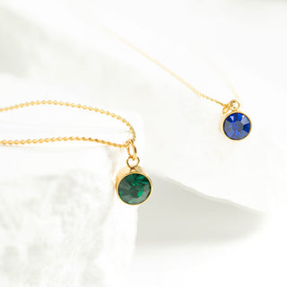 Round Birthstone Charm