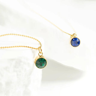 Round Birthstone Charm 8mm