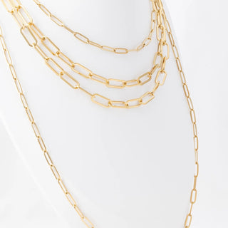 14K Gold Filled PLUS™ Paperclip Chain Necklace- Studio