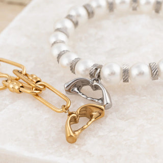 Heart Hands Charm
