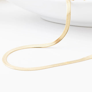 14K Gold Filled PLUS™ Herringbone Chain Necklace- Studio