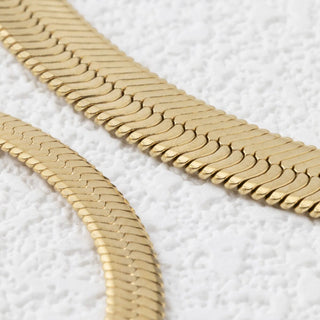 14K Gold Filled PLUS™ Herringbone Chain Necklace- Studio