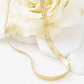 14K Gold Filled PLUS™ Herringbone Chain Necklace- Studio