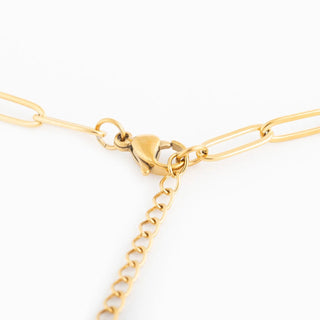 14K Gold Filled PLUS™ Paperclip Charm Keeper Necklace