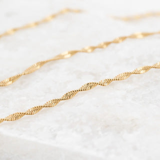 14K Gold Filled PLUS™ Singapore Chain Necklace