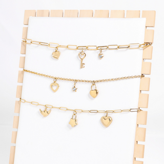 Heart Padlock Charm