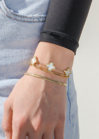 Lucky Clover Charm Bracelet