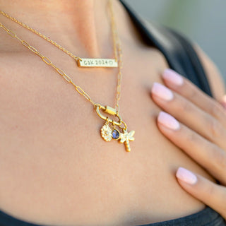 Teardrop Birthstone Charm