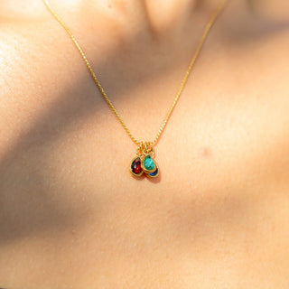 Teardrop Birthstone Charm