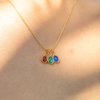 Teardrop Birthstone Charm
