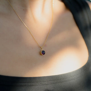 Round Birthstone Charm 8mm