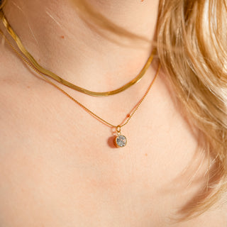 Round Birthstone Charm 8mm