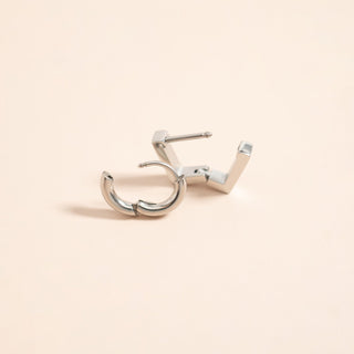 Square Huggie Earrings