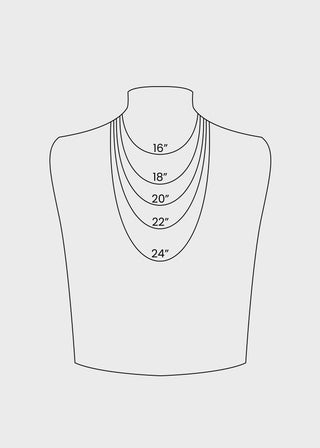 Necklace size chart