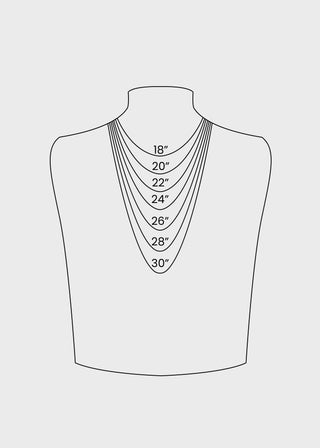 Necklace size chart