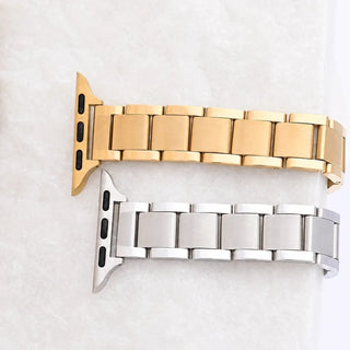 The Ellis Smartwatch Band- stainless and gold studio 