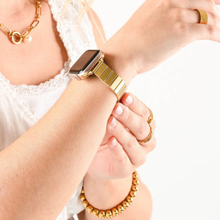 The Emery Smartwatch Band- gold model 