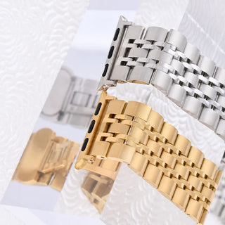 The Jordan Smartwatch Band- stainless and gold studio 