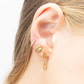 14K Gold Filled PLUS™ Paperclip Earrings- Model