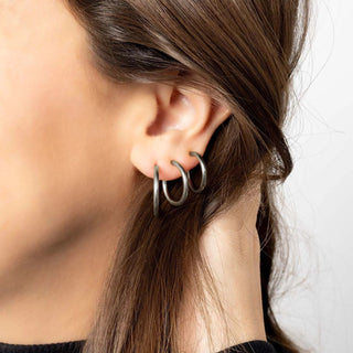 Sliding Spring Huggie Hoop Earrings