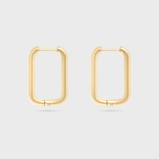 14K Gold Filled PLUS™ Rectangle Huggie Earrings- Main